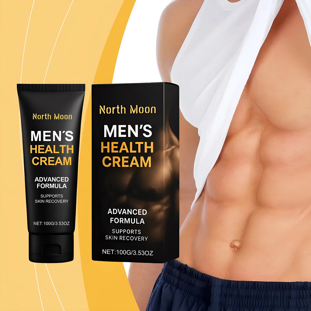 Men's Health Cream 100g with ginseng and jojoba seed oil in a white tub