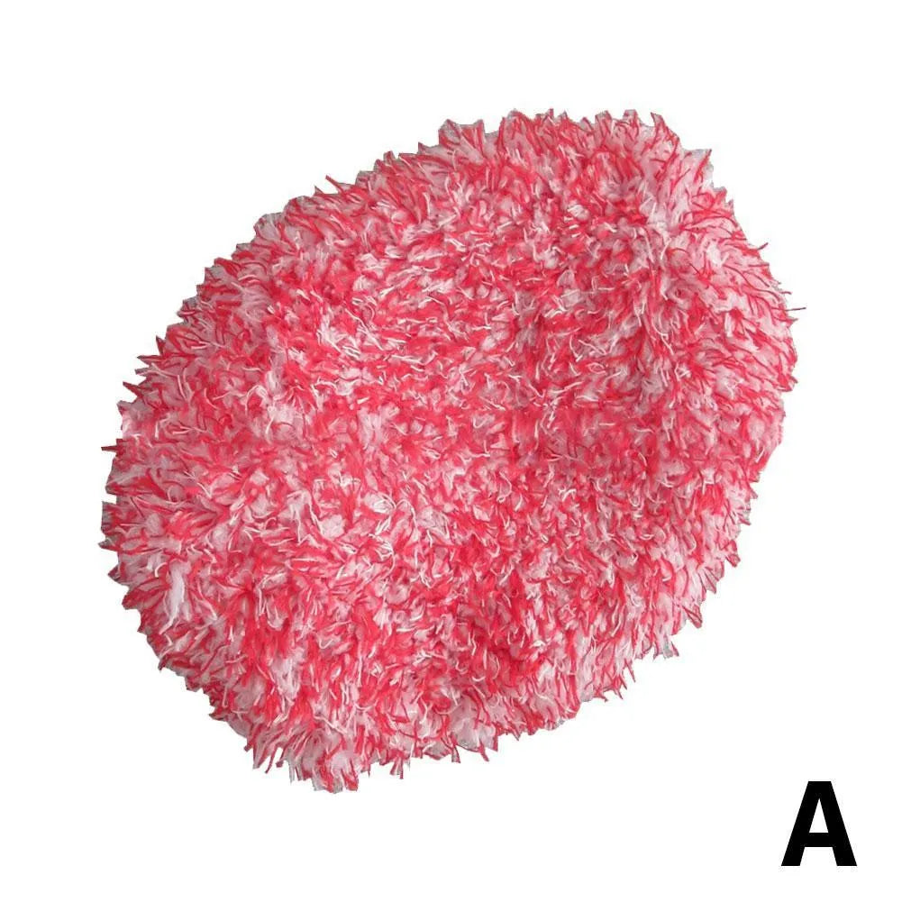Replacement cloth cover for a car long handle cleaning brush on a plain background.