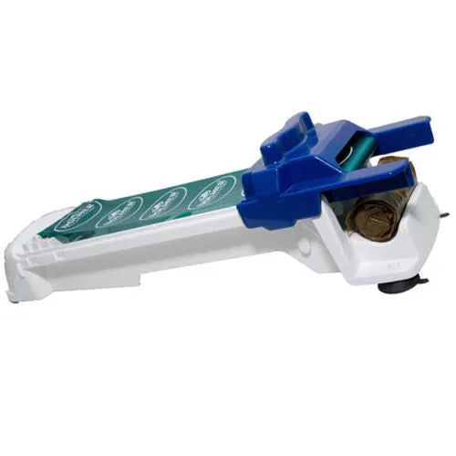 Blue vegetable meat roller 36x10x8cm manual kitchen gadget for making vegetable and meat rolls