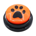 Pet button speaker 30 second recording plush sound box in fluorescent orange with ABS casing