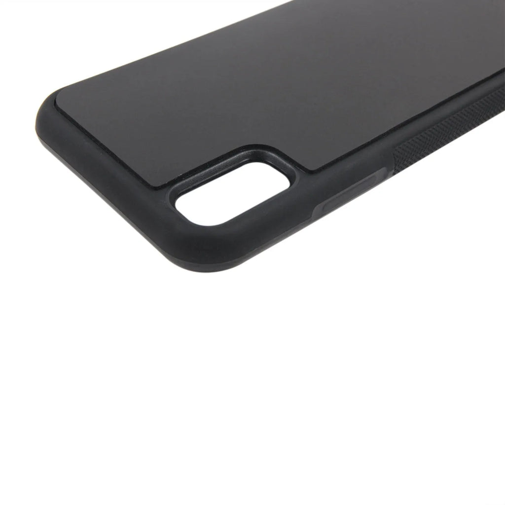 Anti-gravity nano material phone case for iPhone, black and white colours, shockproof and shatterproof protection