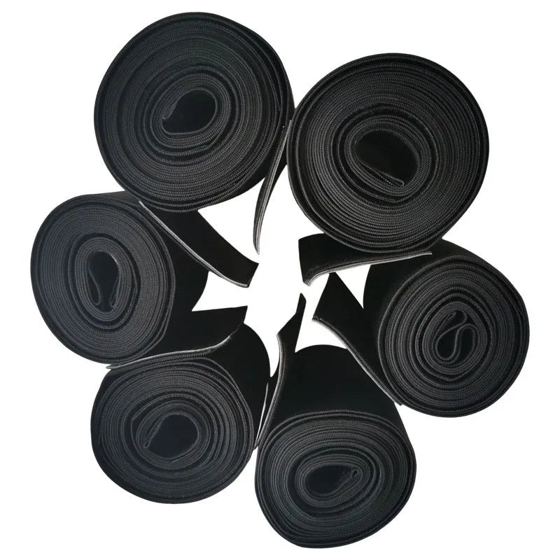 Latex silk waist trainer exercise belt showing 10cm width and multiple length options