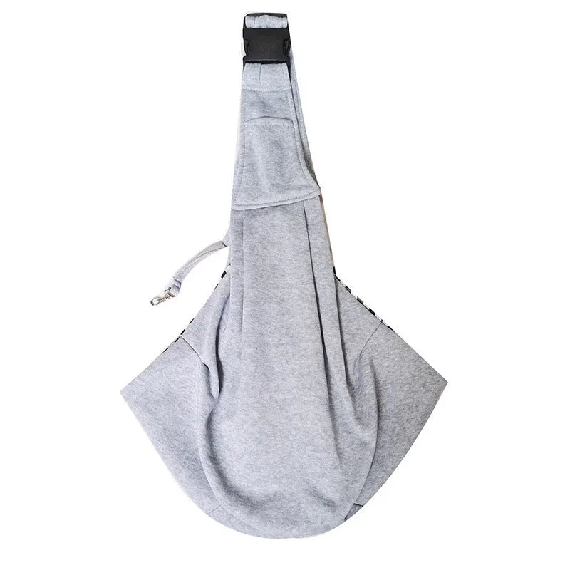 Adjustable shoulder strap dog pet bag in soft polyester material for dogs under 7.5kg