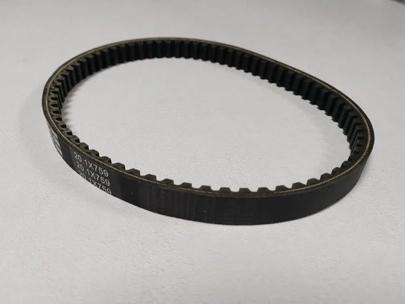 Black Jili GP110 drive belt replacement part for Guangyang pedal motorcycle with 20.1-759 size