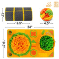 Pet products sniffing pad puzzle interaction mat 85x50cm polar fleece cushion gift ball colour for dogs