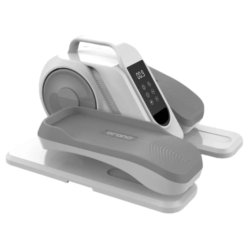 Electric oval mute stepper walking machine in black, 43x39x25cm, with non-slip base
