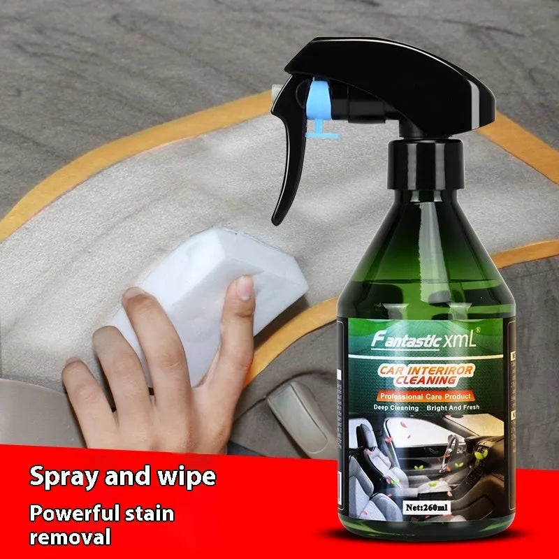 Car interior foam cleaner 260ml bottle for seats carpets headliner