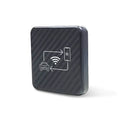 Wireless CarPlay and Android Auto smart box in gold or white ABS plastic housing with USB connector