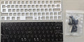Custom left 64 mechanical keyboard kit with glass fibre plate and RGB bottom light