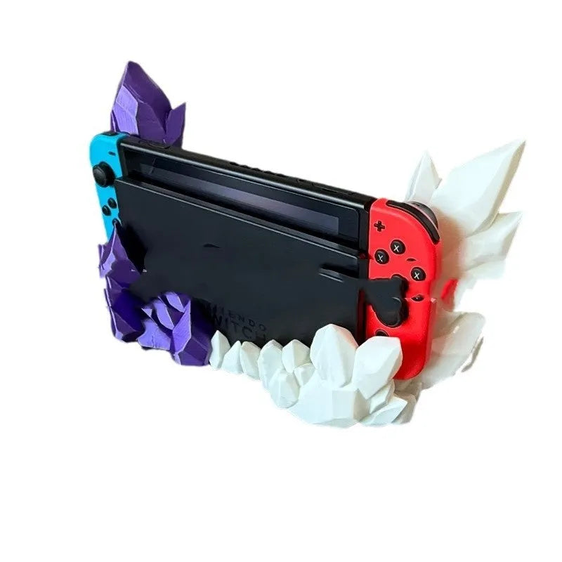 3D printed PLA U-shaped bracket in purple for assembly model decoration