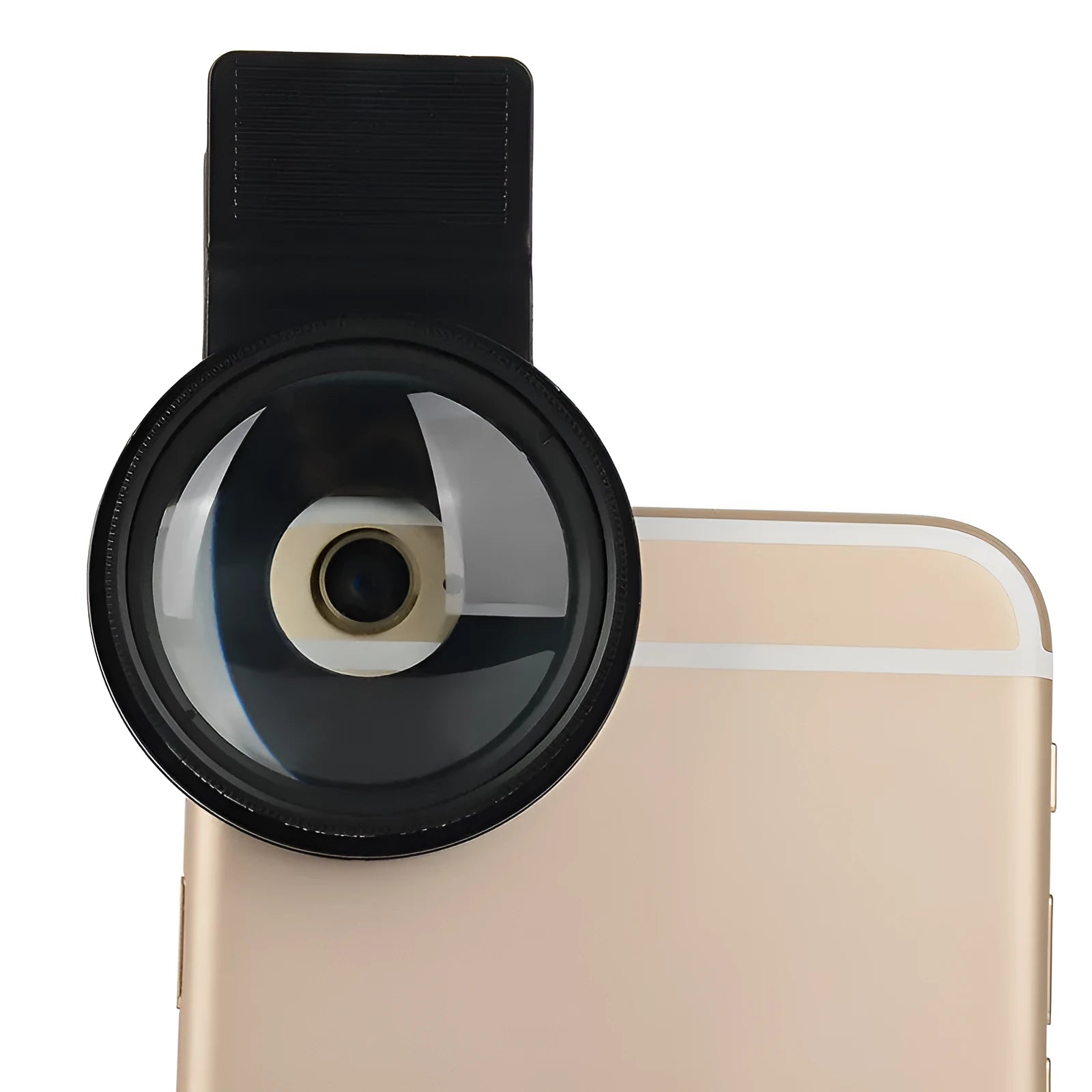 Smartphone macro close-up lens with 37mm diameter and universal clip for mobile phone photography
