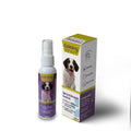 Organic oil formula pet calming spray 60ml in purple bottle for cats and dogs