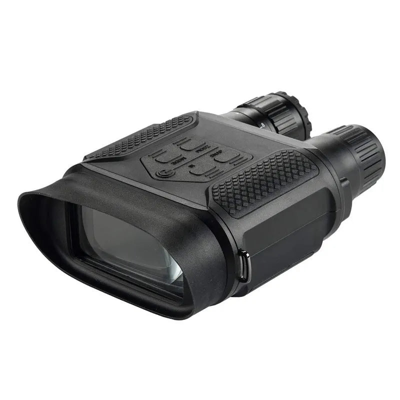 NV400B infrared night vision binocular in black, 75mm objective lens, 22cm x 14cm x 6cm