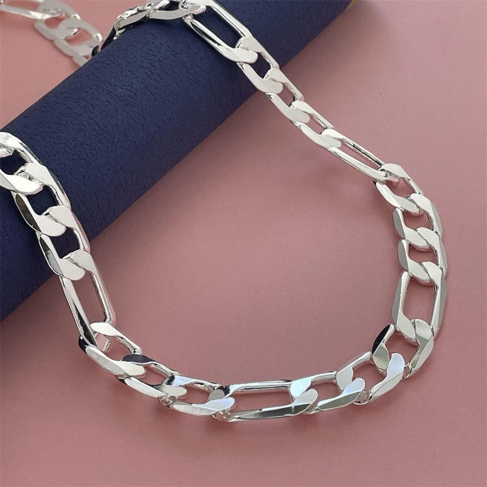 Casual copperised silver electroplated necklace and bracelet set with matching metallic finish for women