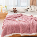 Taffon double-layer washable polyester fibre sofa blanket in green, modern simple style, 100x150CM to 200x230CM sizes