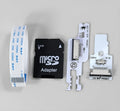 Simple creative personalised card reader with DC model and included memory card for data transfer
