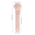 Cat claw shaped cat food feeder squeeze tool with sliding squeezer and anti-spill spoon in blue