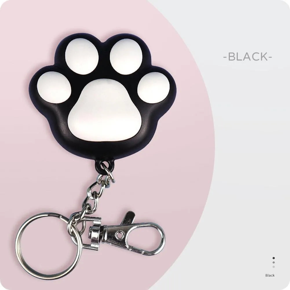 Pink and black rechargeable cat infrared teaser toy with key chain measuring 5x2.5cm