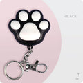Pink and black rechargeable cat infrared teaser toy with key chain measuring 5x2.5cm