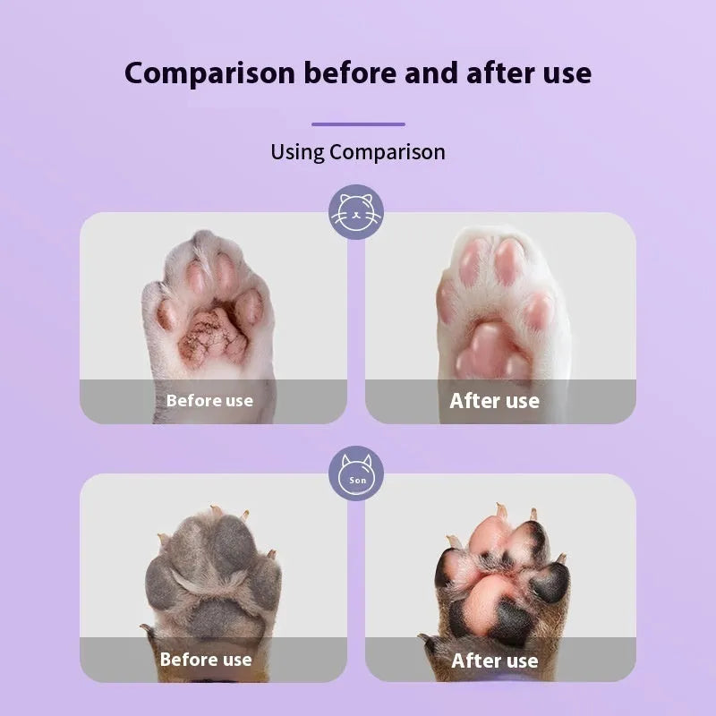 40g pet foot cream container with Brazil palm wax formula for cat and dog claw care