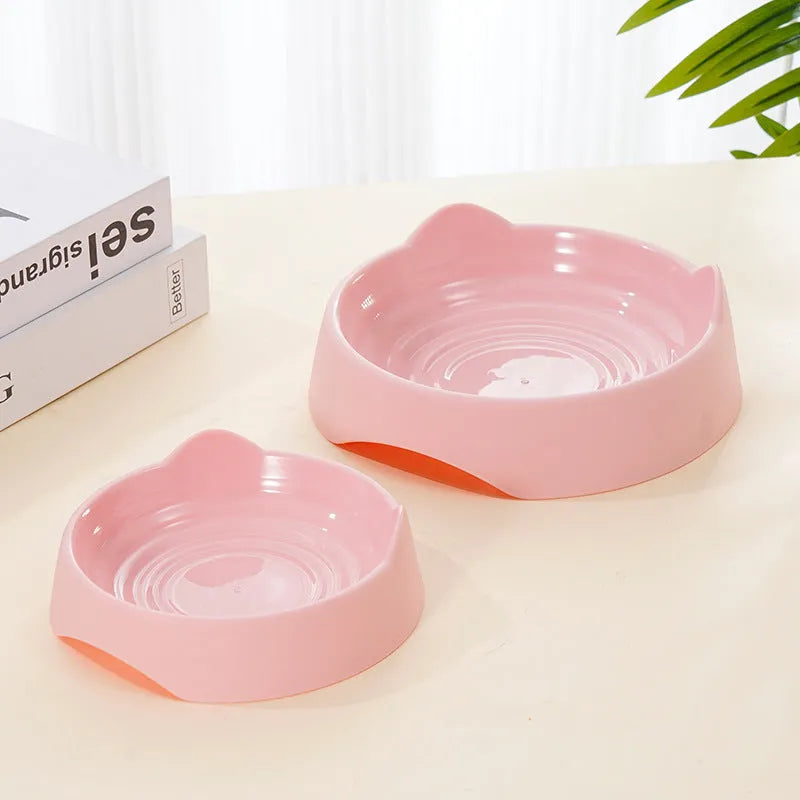 Blue ceramic dog slow feeder bowl with raised maze pattern for fast-eating dogs.