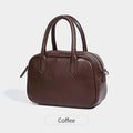 Retro small square messenger bag in black or coffee colour with single shoulder strap