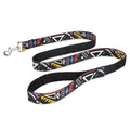 Black plaid stripe Christmas pet traction rope showing 120cm imitation nylon extension strap for dog walking control