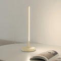 Nordic LED table lamp in minimalist style, 47cm height, available in beige, black, bright chrome, white