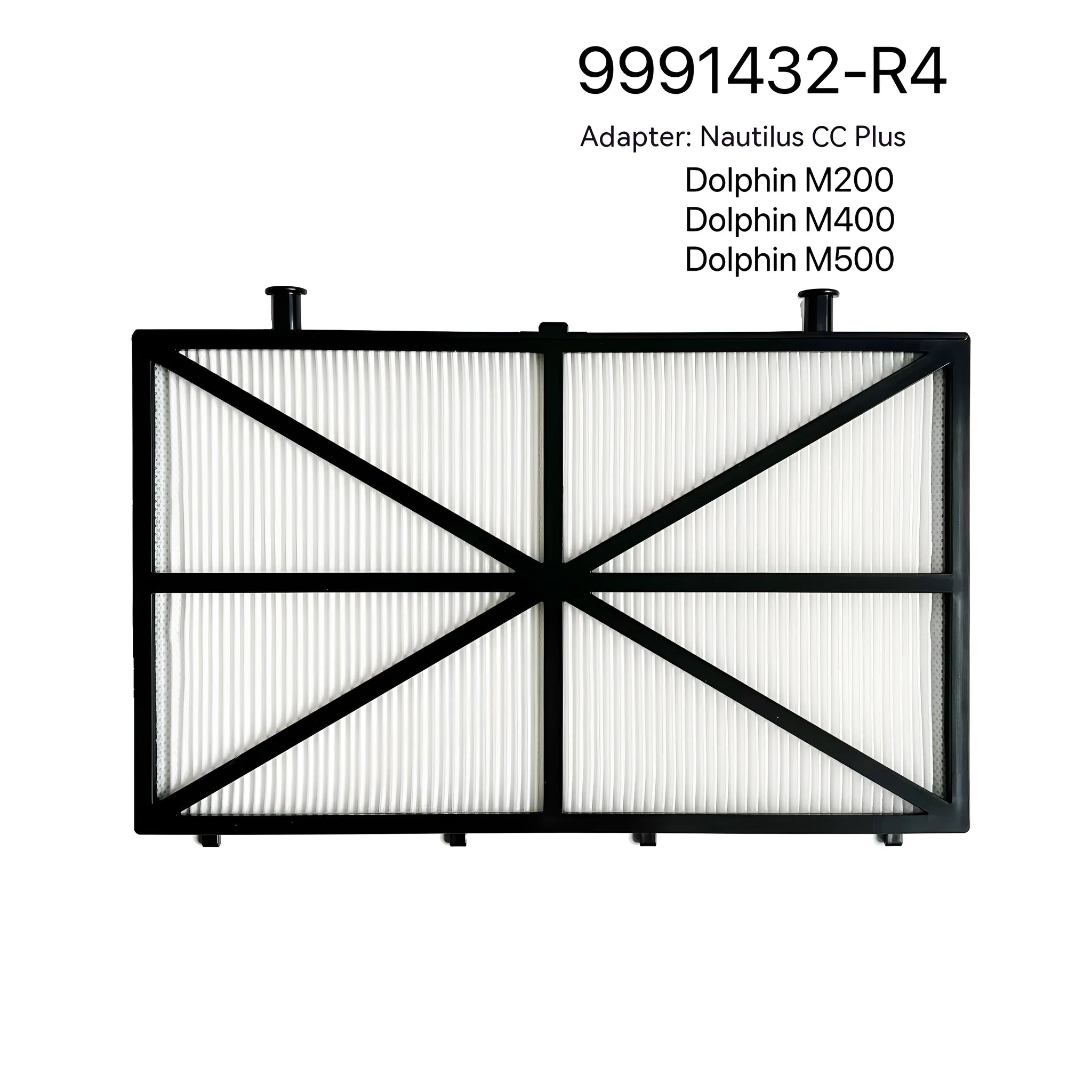 Ultra fine filter panel for robotic pool cleaners 26.5x18x1.2cm in size with ABS frame