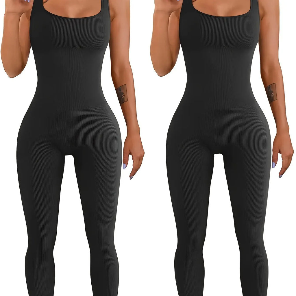 Women's long sleeve spandex suspender tights in beige with button details.