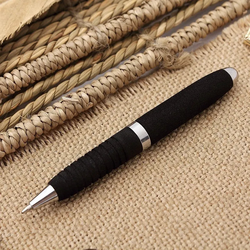 EVA metal cap mini ballpoint pen with 1.0mm tip shown in silver, dimensions 112mm by 12mm.