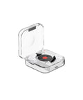 Wireless Bluetooth headset in transparent black colour with earplug design