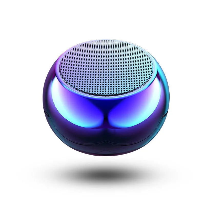 Mini portable Bluetooth speaker with space aluminium alloy casing in gradient blue colour option