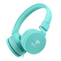 BENGOO C30 over-ear wired headphones in mint green with braided cable and 3.5mm plug