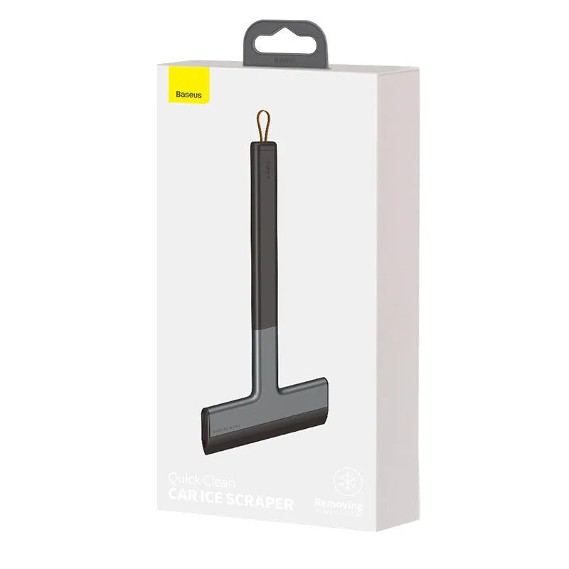 Black TPU and ABS car glass snow scraper deicing tool for GM models compact size