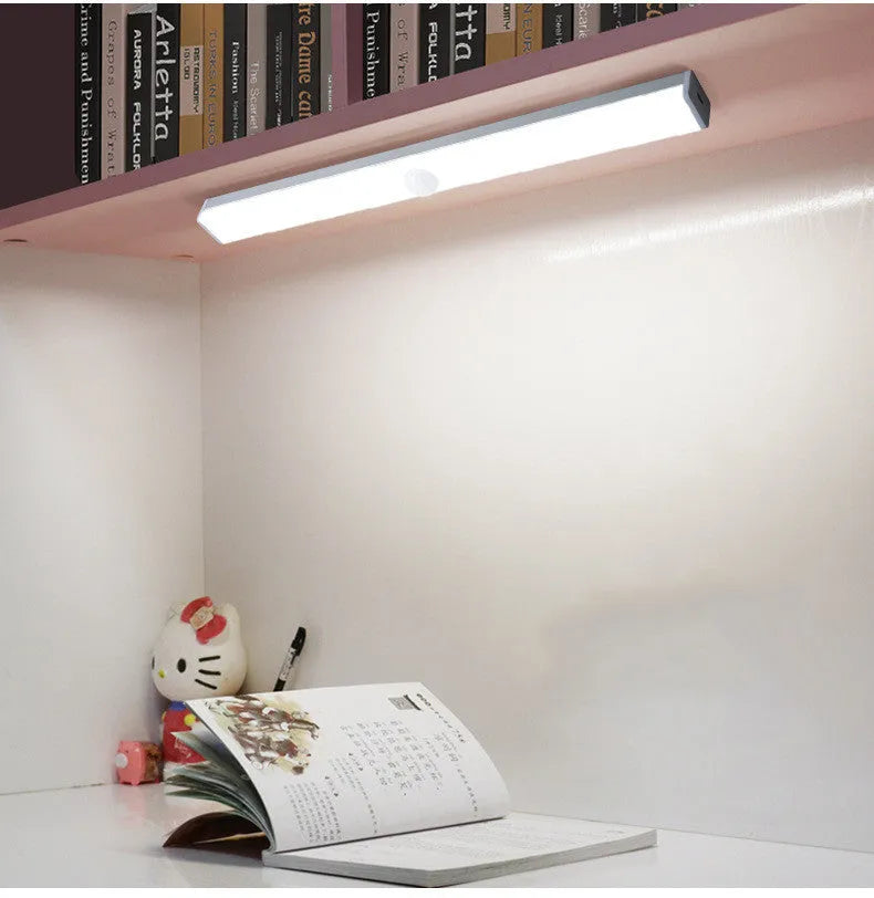 LED motion sensor strip light with battery power in multiple lengths from 10cm to 50cm
