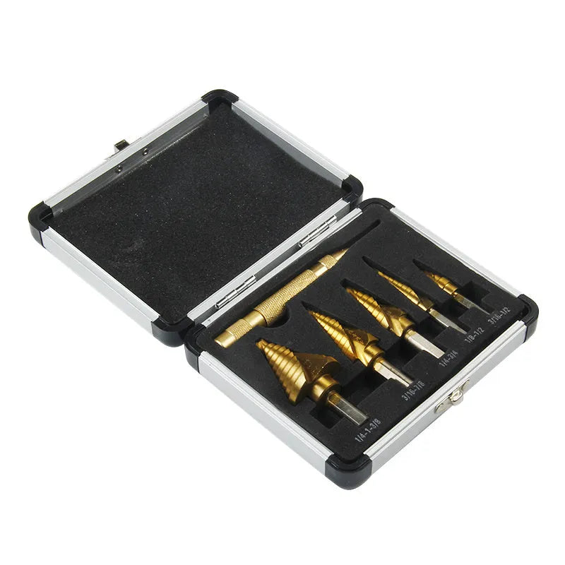 Gold-coloured adjustable aluminium box tool with steel plate opener, shown at 58mm to 80mm length.