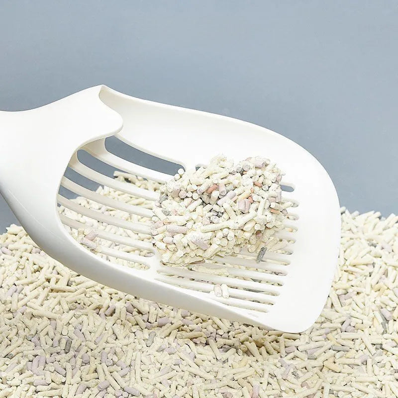Large plastic cat litter shovel tool for cleaning pet litter trays