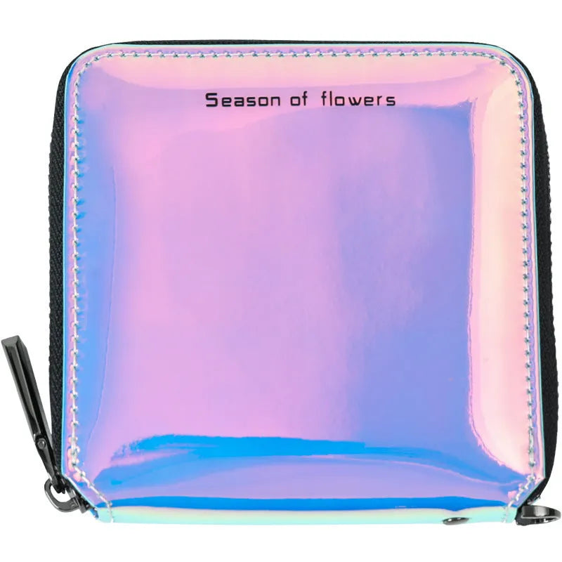 Women's Korean-style short folding wallet in compact 11cm size with three colour options