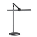 Folding alloy LED desk lamp with touch switch and stepless dimming for study or bedside use