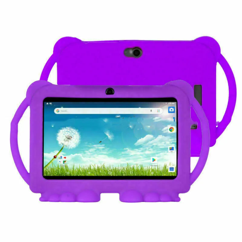 Children's smart tablet 7 inch Android plastic build quad core 32GB storage dual camera WiFi Bluetooth
