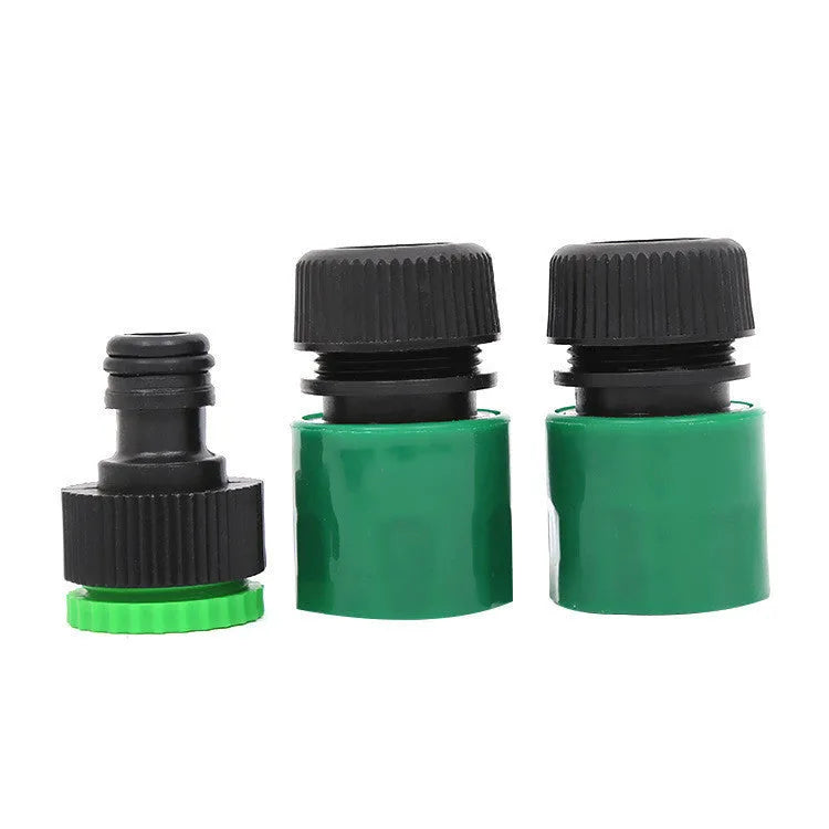 Green multifunctional high-pressure spray gun with PP head and ABS handle for garden watering and car washing