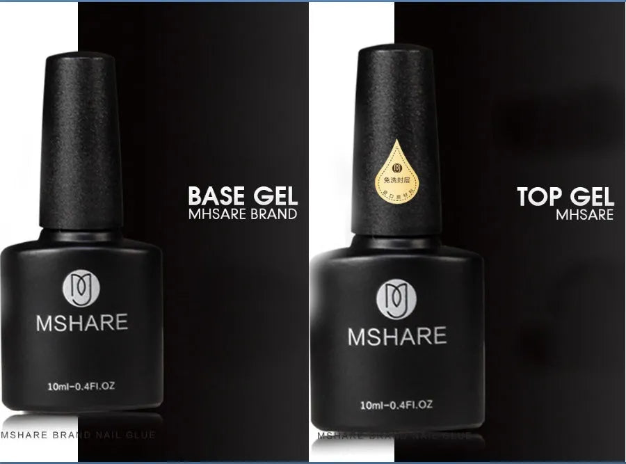 MSHARE acrylic poly gel in a tube with slip solution, available in pink, rose pink, transparent, and white for UV nail extensions
