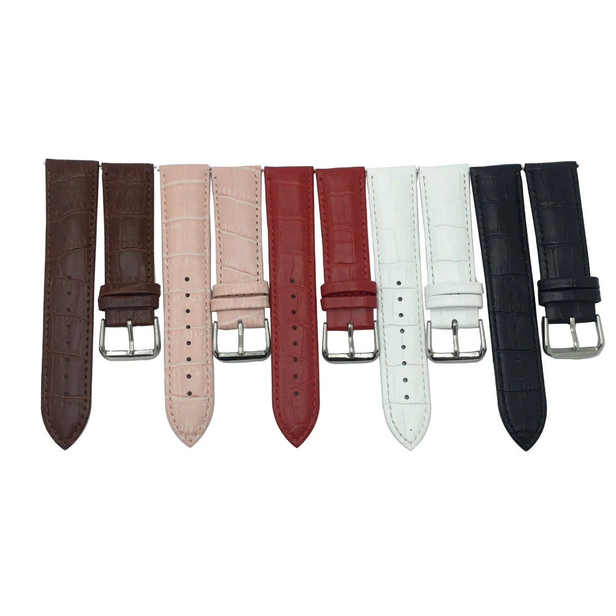 Genuine leather active watch band for Galaxy Watch 46mm in Black, Brown, Pink, Red or White