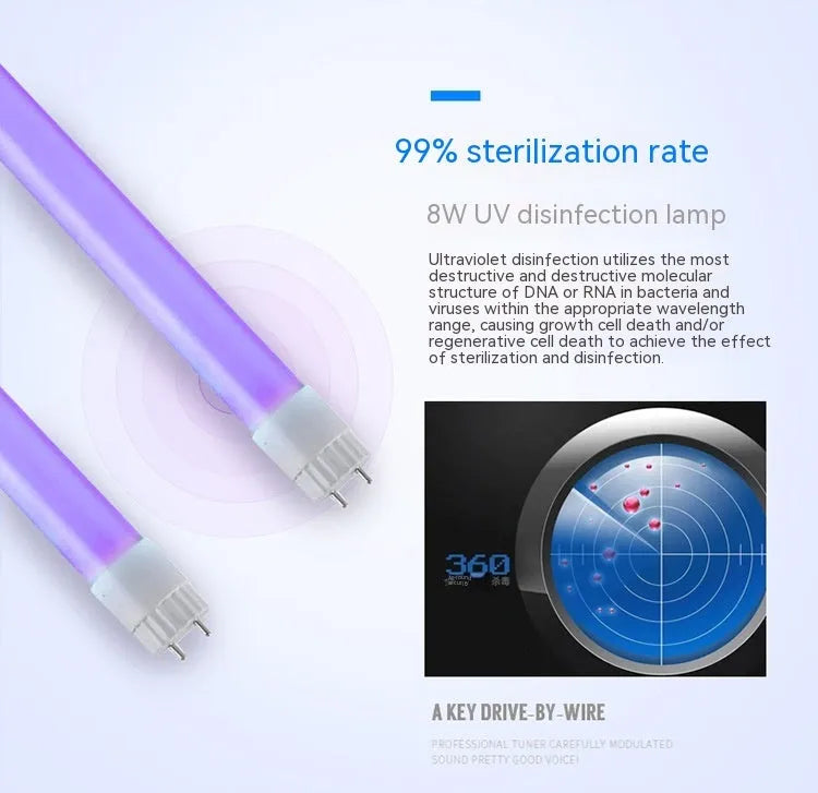 Small silver ultraviolet steriliser unit with a colour plate shell and stainless steel interior for salon tool disinfection.