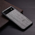 Handmade leather-style back cover phone case for Google Pixel in solid colour