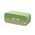 Elf Sugar Cube AI smart WiFi speaker in blue, green, red or white colours with bookshelf design