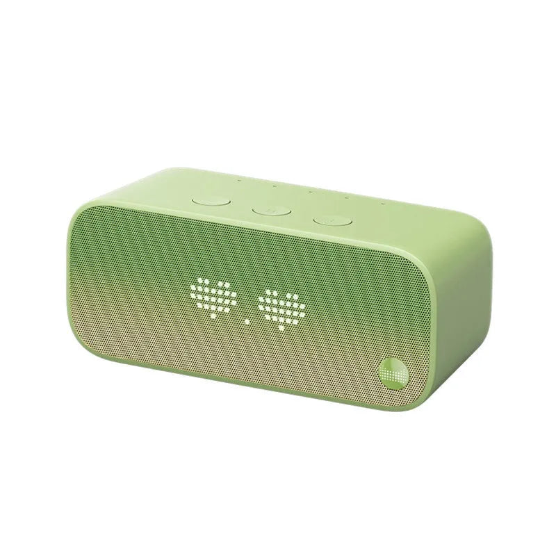 Elf Sugar Cube AI smart WiFi speaker in blue, green, red or white colours with bookshelf design