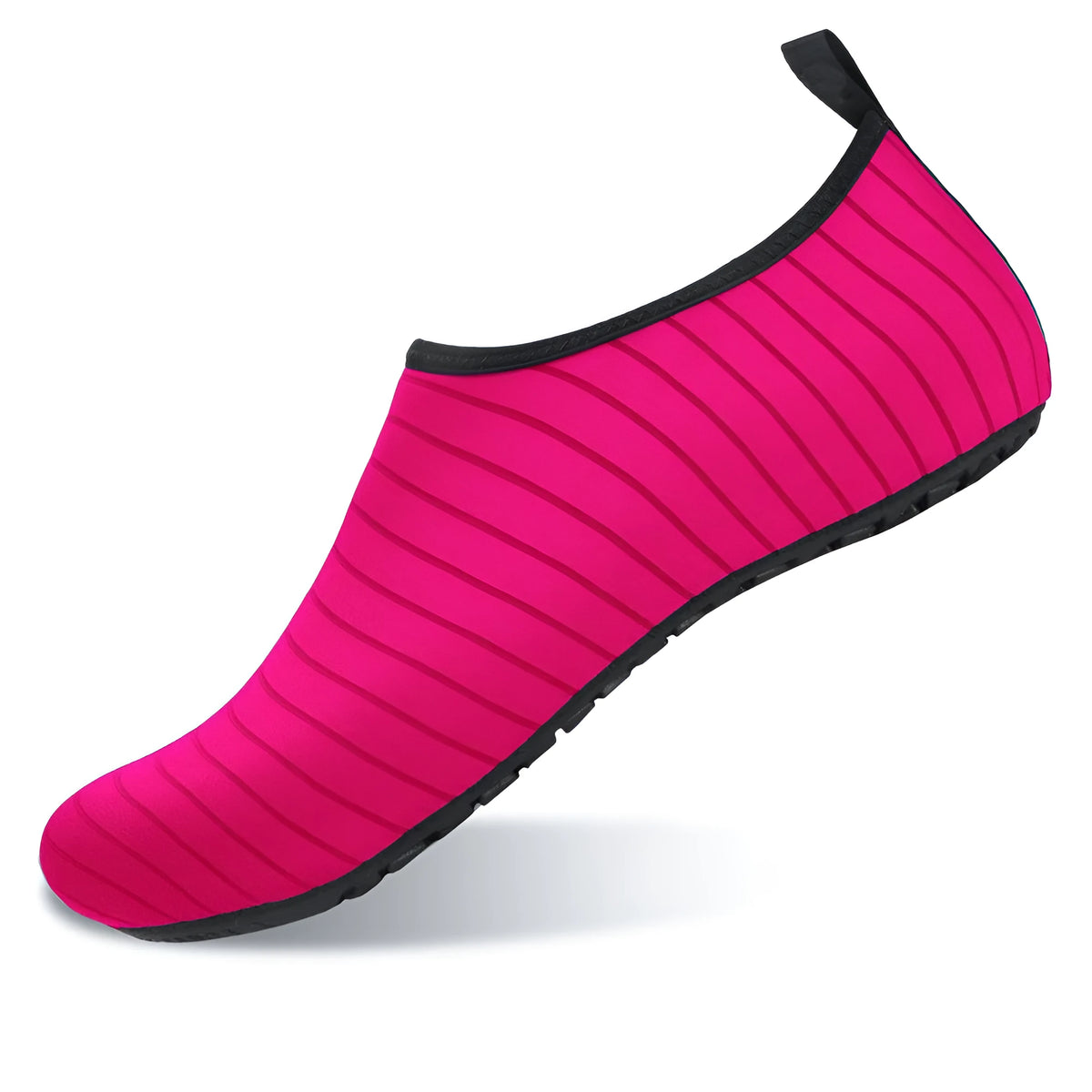 Quick dry barefoot aqua shoes with rubber sole and mesh lining, unisex water socks for beach swim yoga