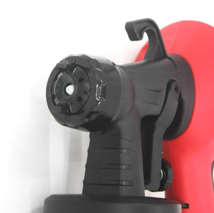 High pressure electric spray gun with plastic pot, 220V AC, for textile cleaning and decontamination, 28cm x 28cm x 12.5cm